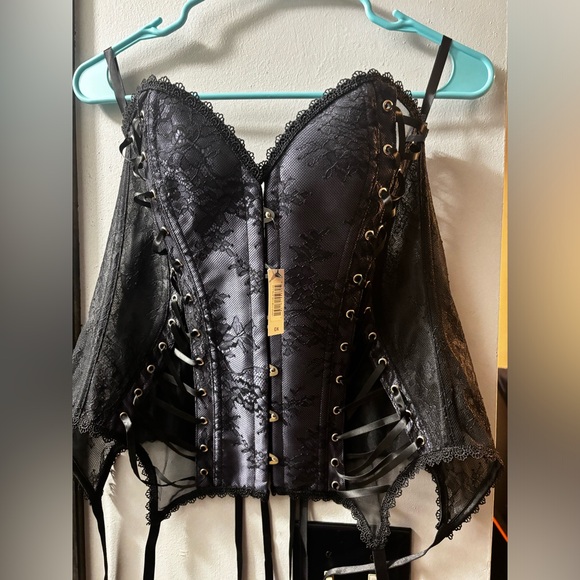 Adore Me Aurora Unlined Plus | Black/Purple | NWT | 0XL - Picture 6 of 9